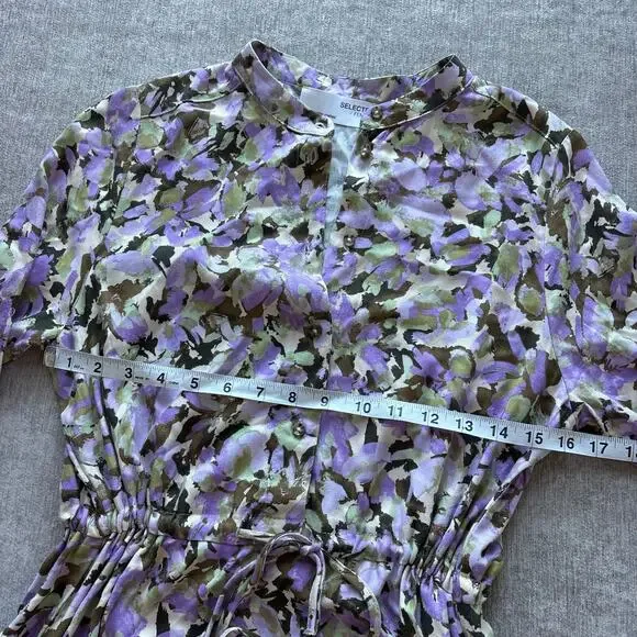 Floral Maxi Dress Cinch Waist - Picture 5 of 5